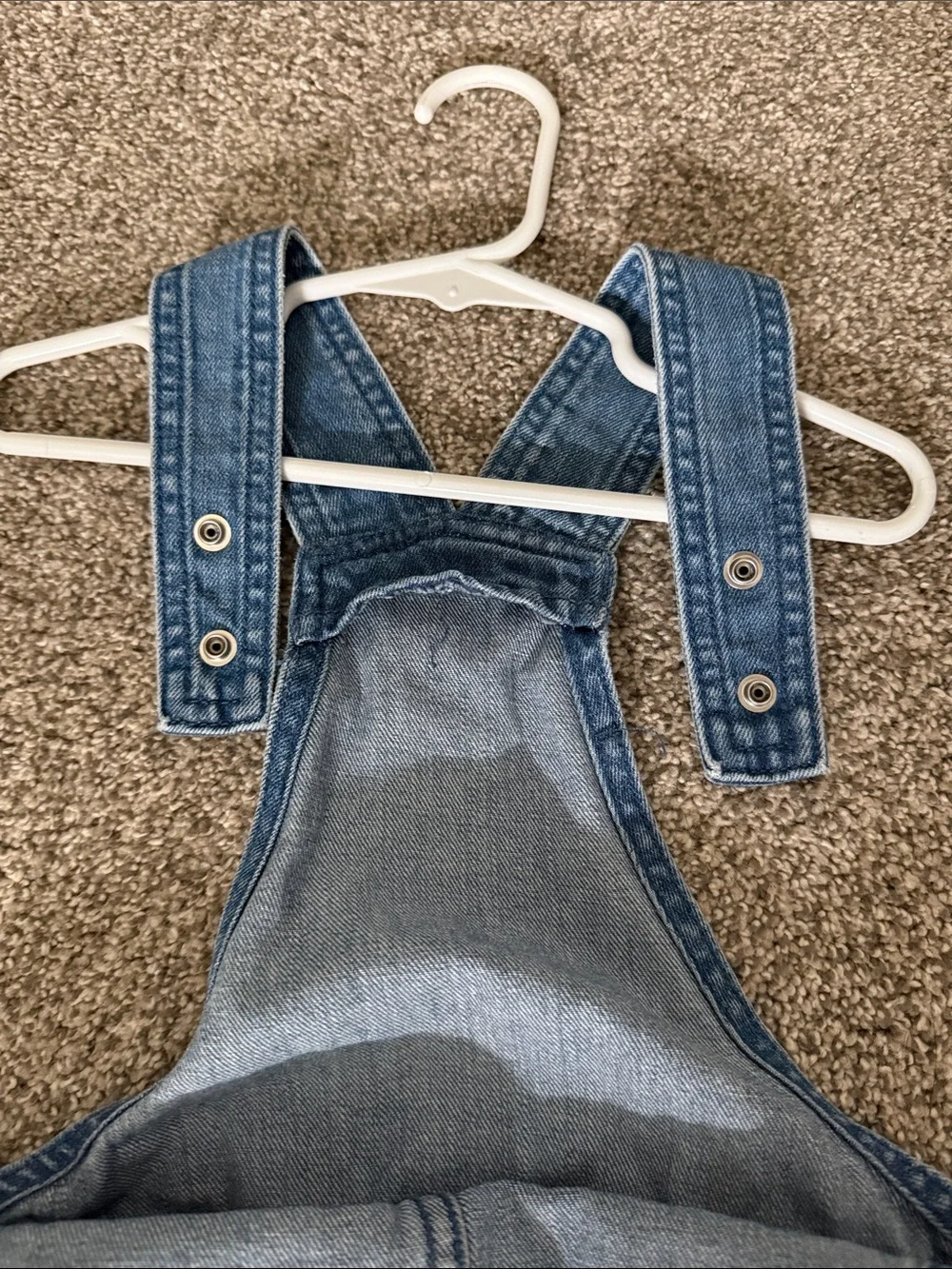 The Children's Place Light Blue Denim Short Overalls
